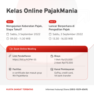 Kelas Online PajakMania Seri September