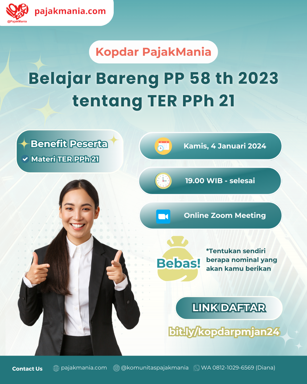 Kopdar PajakMania - Belajar Bareng PP 58 Th 2023 tentang TER PPh 21