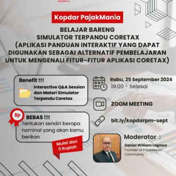 Kopdar PajakMania Simulator Terpandu Coretax (September 2024)
