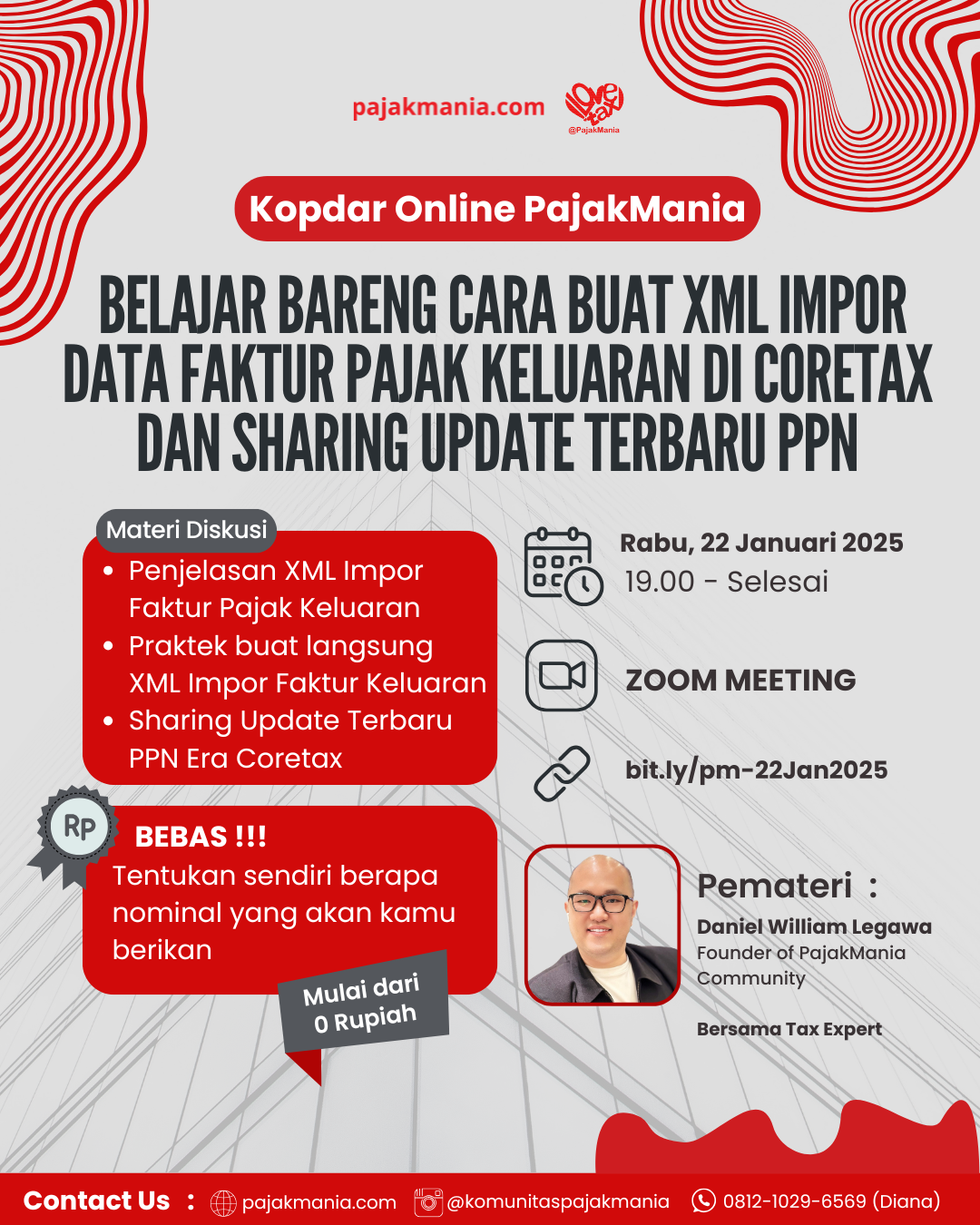 (Portrait) Flyer Acara PajakMania