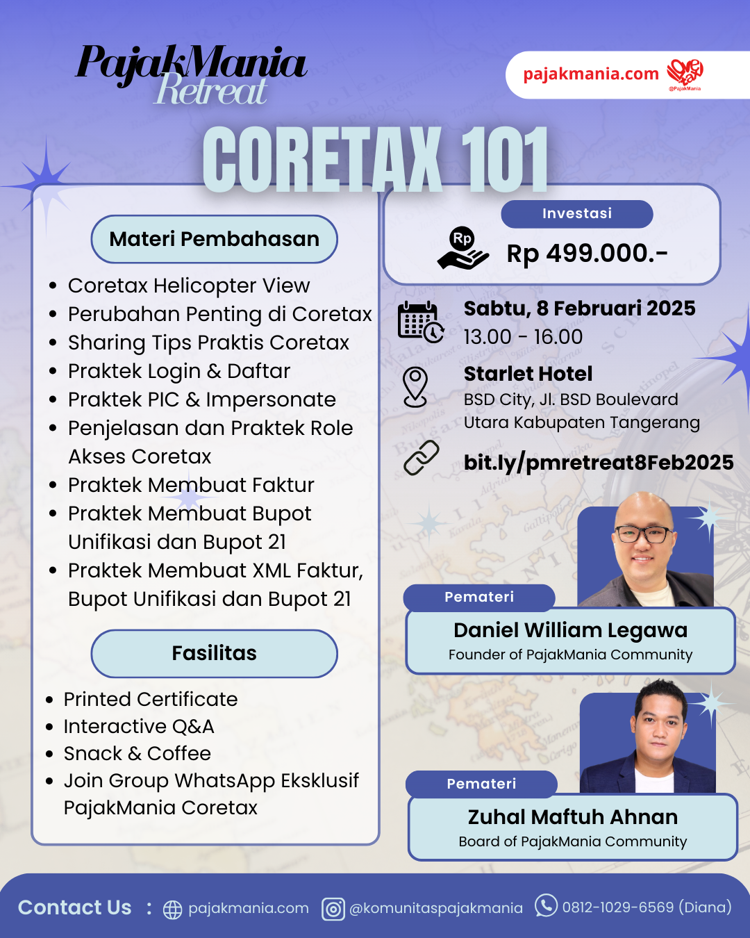 Flyer PajakMania Retreat - Coretax 101