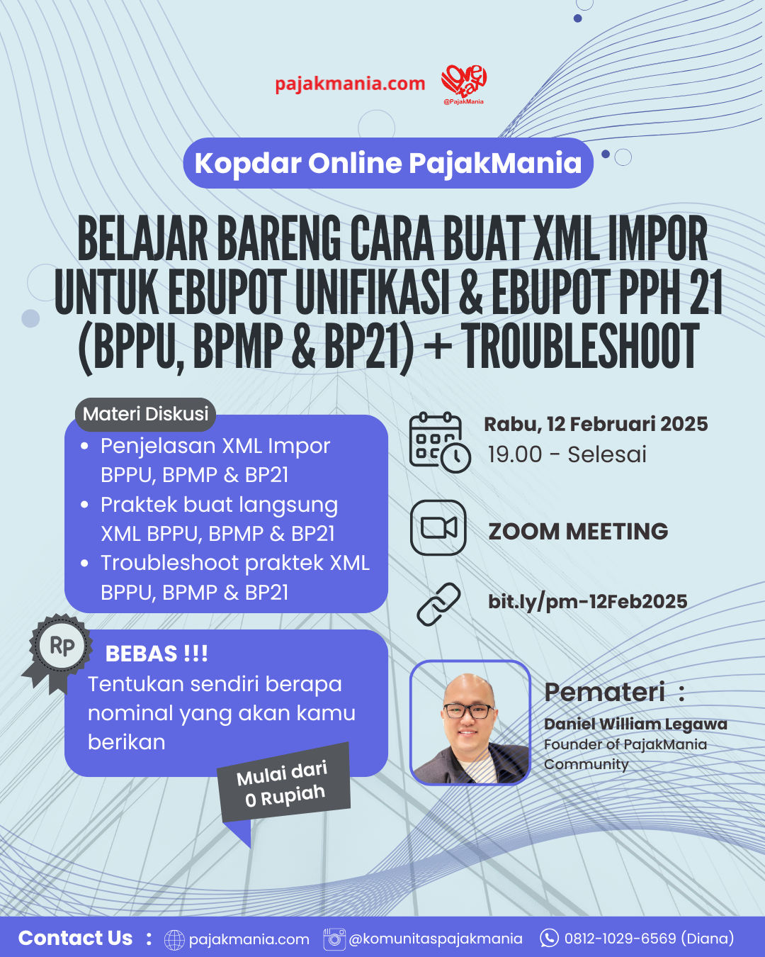 (Portrait) Flyer Acara PajakMania