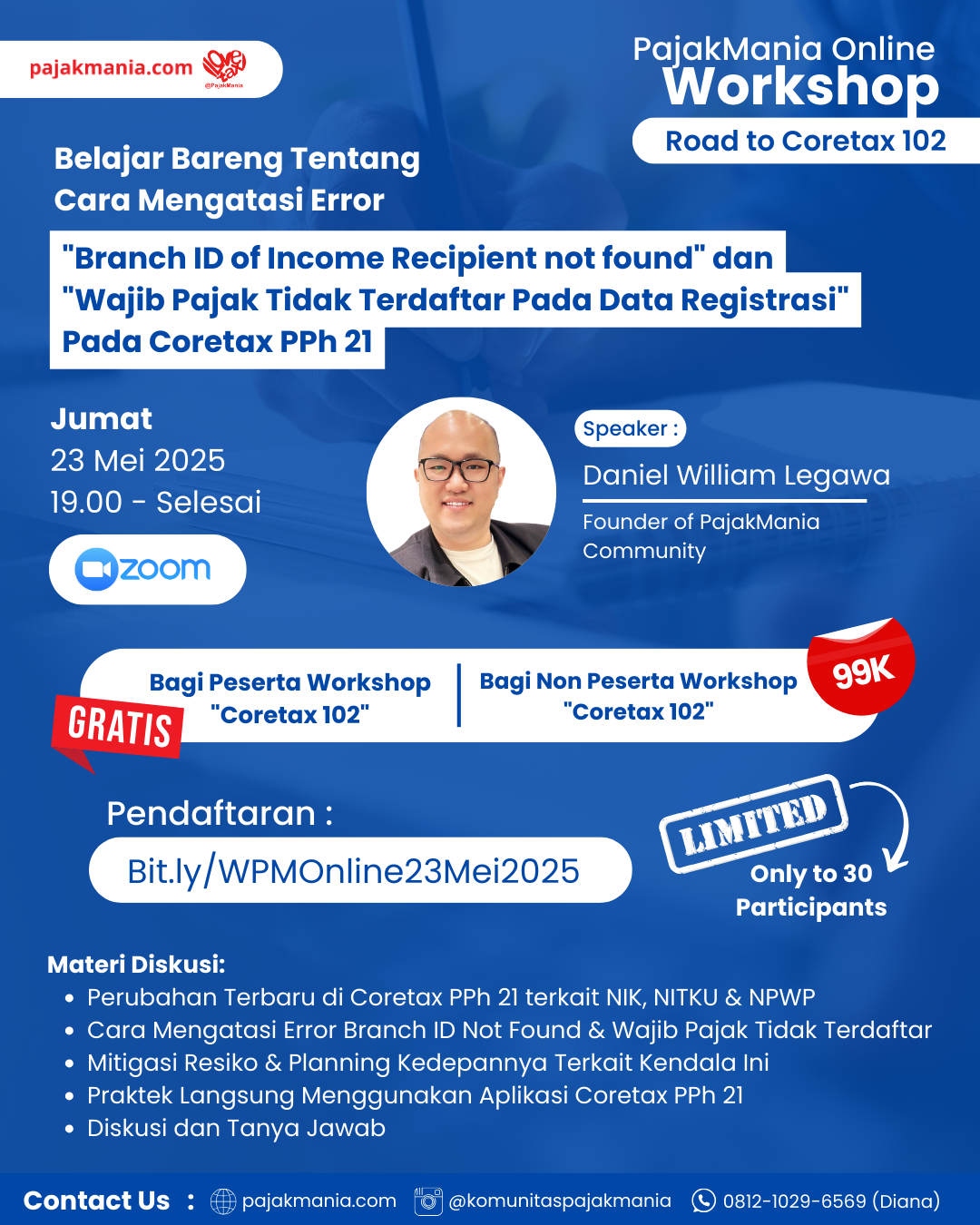 (Portrait) Flyer Acara PajakMania