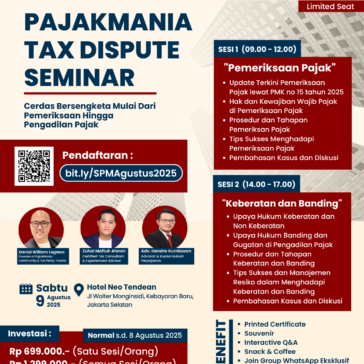 Seminar Pajakmania 9 Agustus 2025