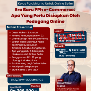 Kelas PajakMania Surabaya - 30 Agustus 2025